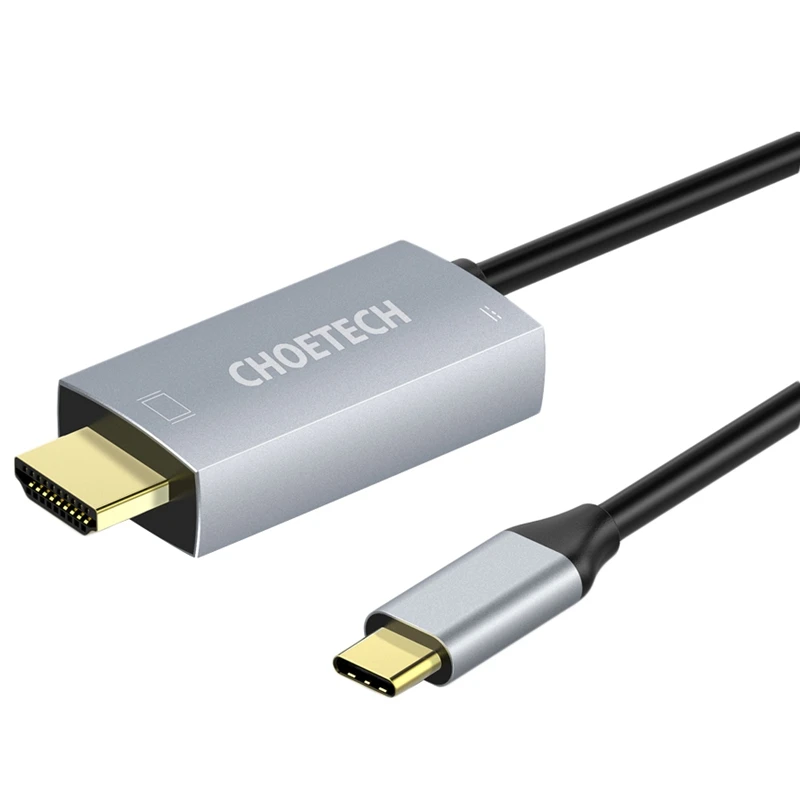 CHOETECH USB 3 1 Type C к Hdmi кабель адаптер Thunderbolt совместим с 60W PD зарядным портом для Macbook