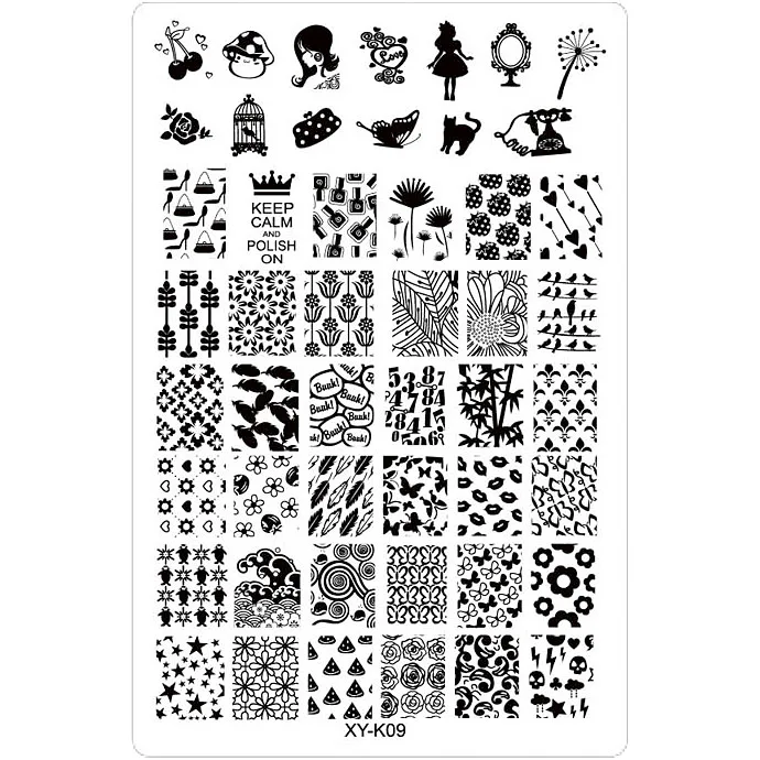 Шаблон трафарет для стемпинга ногтей 14 5*9 5 см|nail stamping plates|stamping platesmanicure templates |