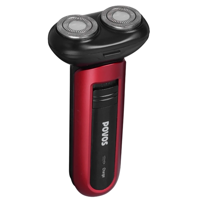 POVOS PW918 мини электробритва с двойным поплавком USB для удаления