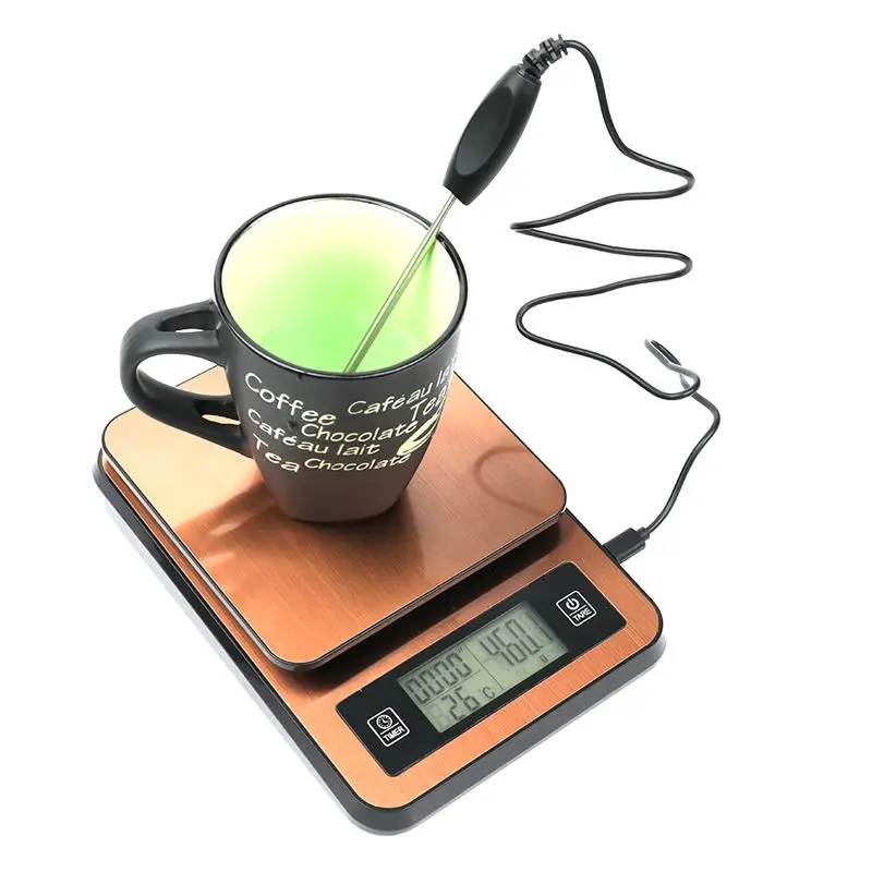 Scale Timed Kitchen Hand Made Coffee Electronic With Temperature Probe Lcd Display Scales |