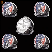 5pcs us military challenge memorial for home badge f 16 fighting falcon us air force honor collectible coins value original gift
