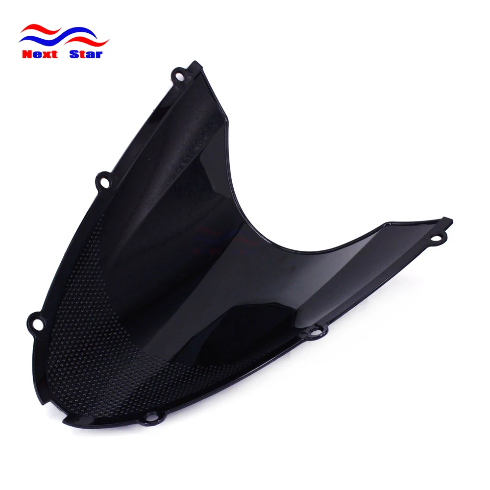 Motorcycle ABS Black Plastic Windshield Windscreen For KAWASAKI Ninja ZX6R ZX636 2005-2008 ZX10R 2006 2007 ZX 6R 636 10R | Автомобили и