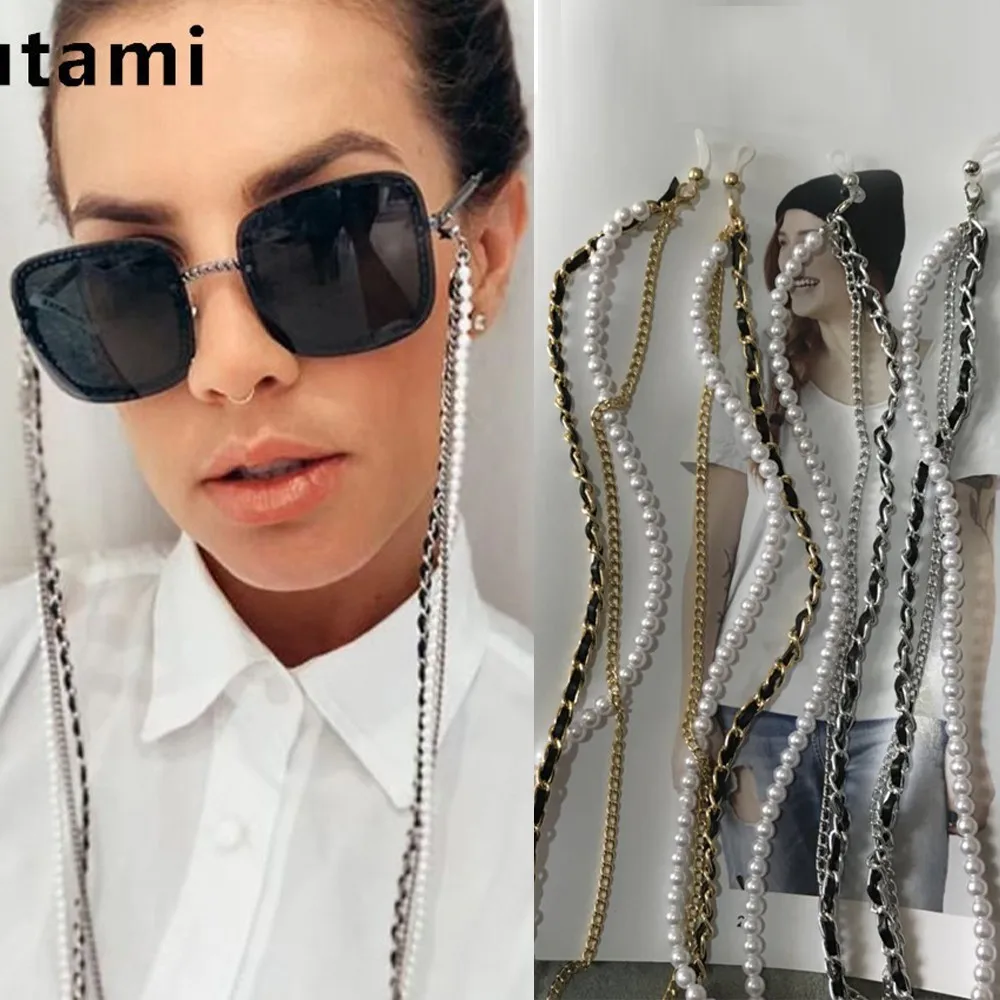 

Multi-layer White Pearl Sunglasses Chain Women Sexy Chain For Sunglasses