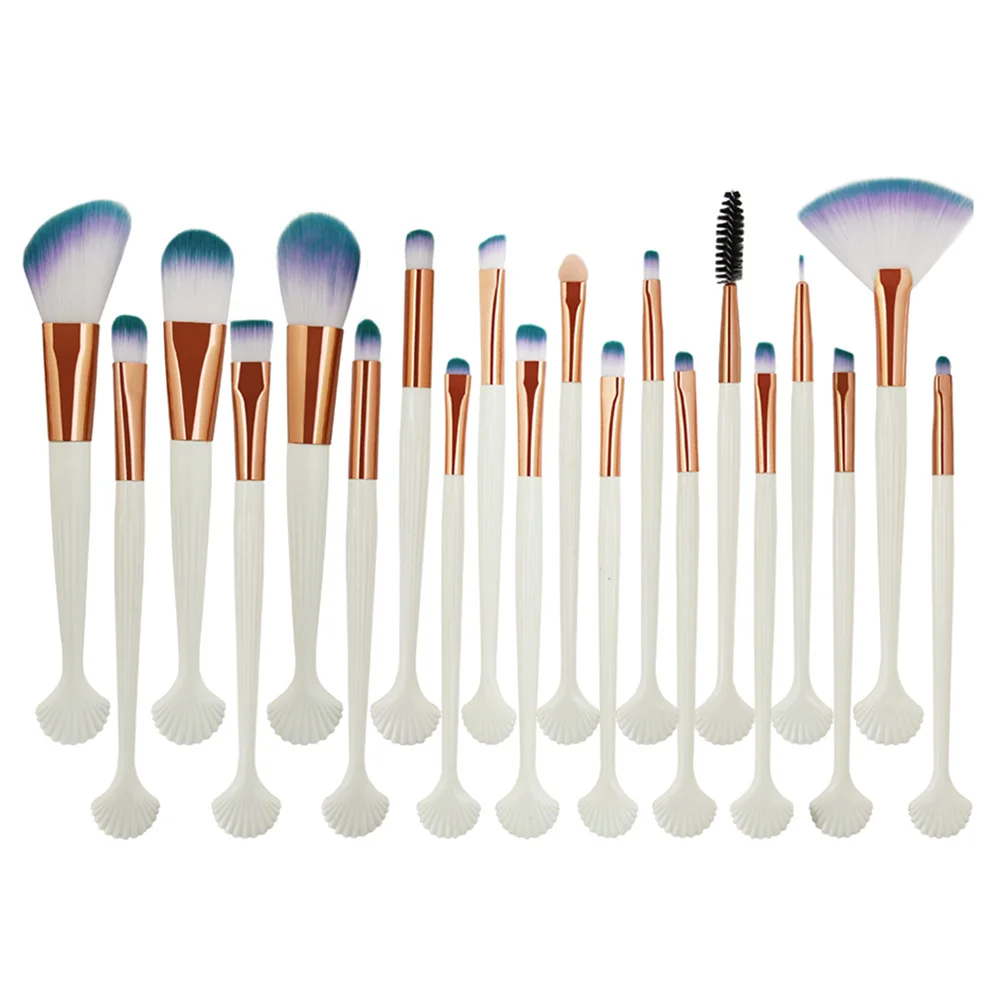 Ovonni 20 шт. Brochas Maquillaje основа Форма кисти для макияжа ультра мягкие волокна волос