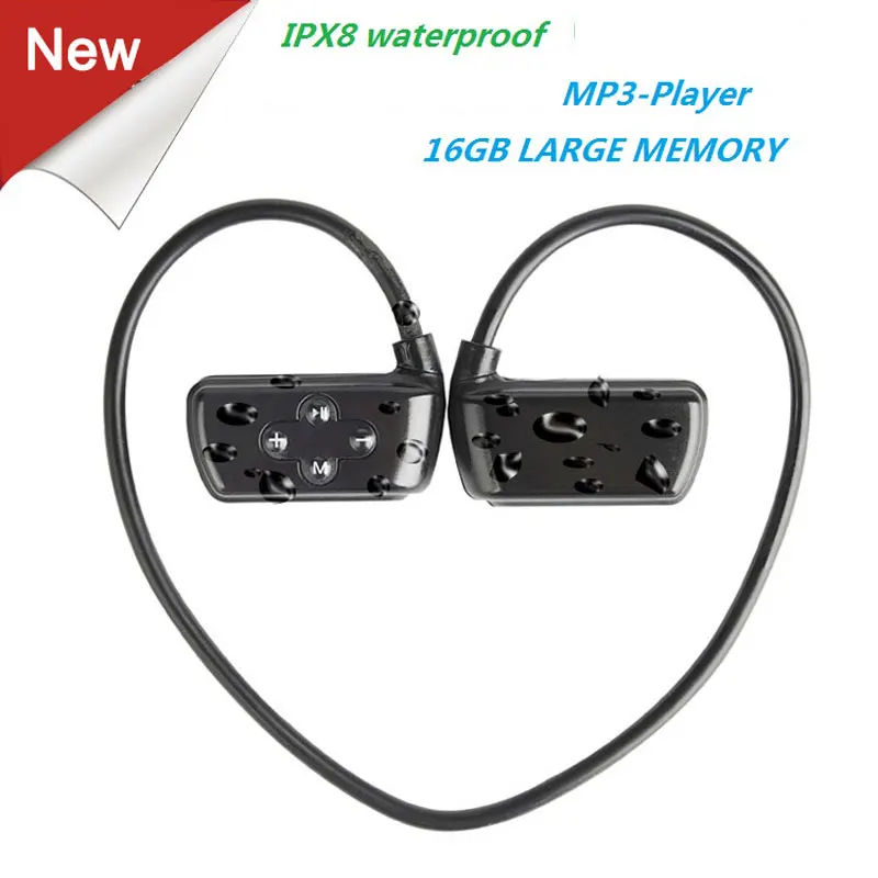 Новейший Водонепроницаемый MP3 плеер APT x 16G HIFI IPX8 уличные спортивные наушники для