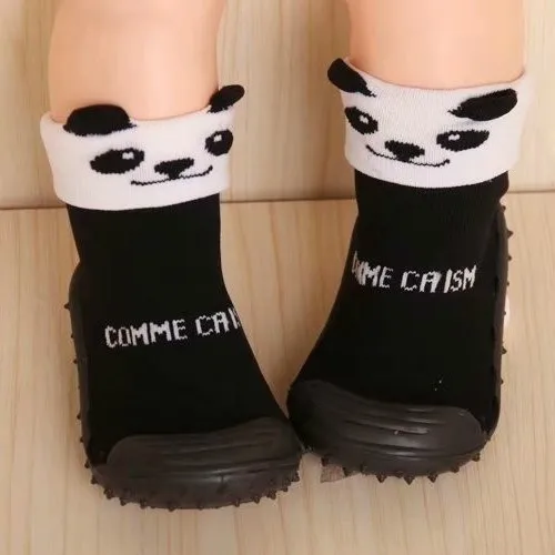 Обувь для малышей носки весна зима Детская нескользящая резиновая обувь пола