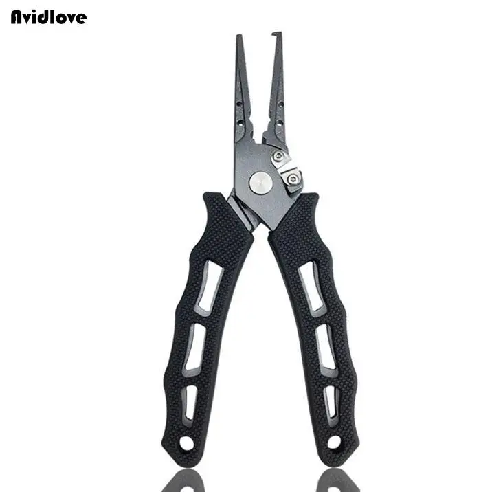 Портативная металлическая оплетка Cutterr сплит-кольцо шнур рыболовные плоскогубцы