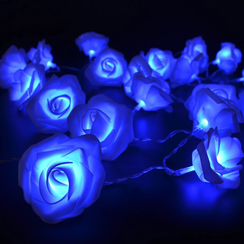 20LED строка розы сказочных огней Крытый для рождества рождественской вечеринки