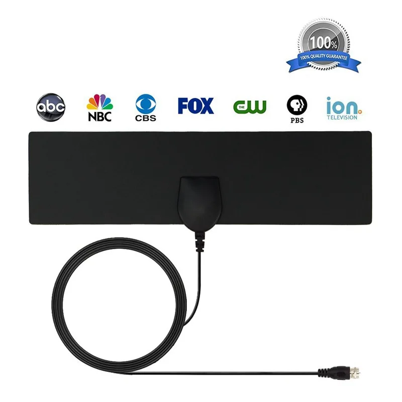 HDTV Антенна Внутренняя 35 миль диапазон ультра тонкая ТВ антенна обновленная