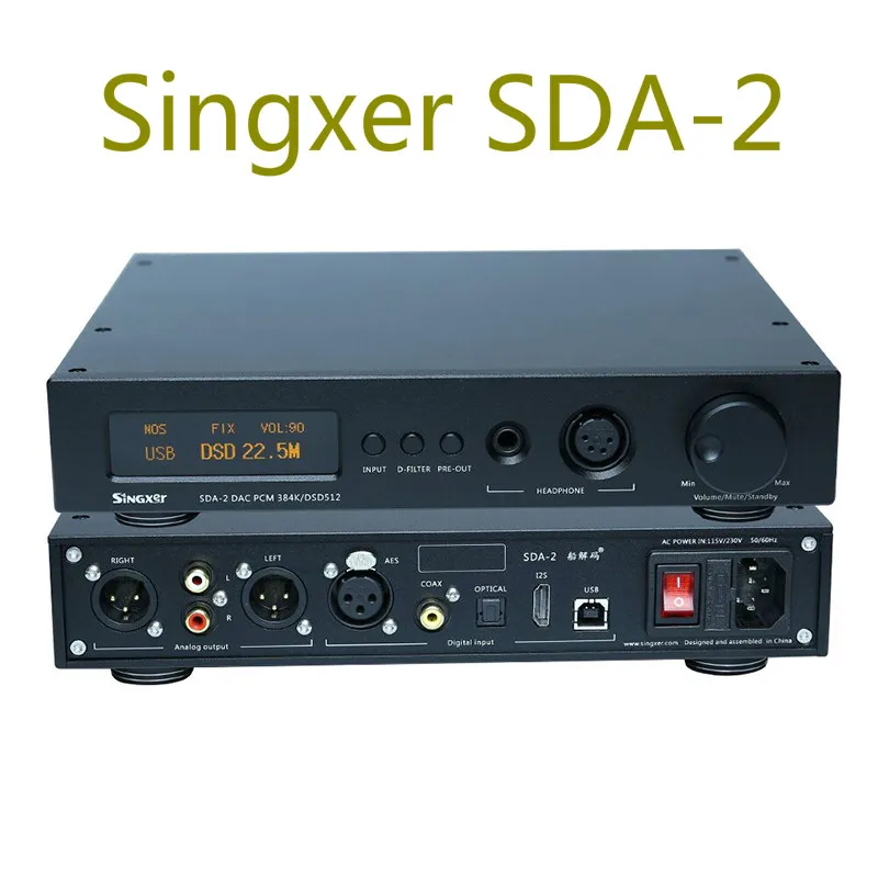 Singxer SDA 2 DAC NOS встроенное декодирование DSD512 декодер AK4497 усилитель для наушников