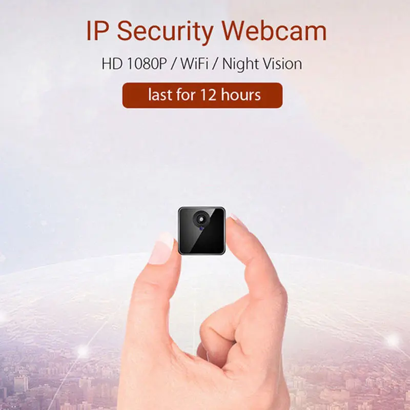 Wifi IP мини камера беспроводная инфракрасная для тела ночное видение Обнаружение