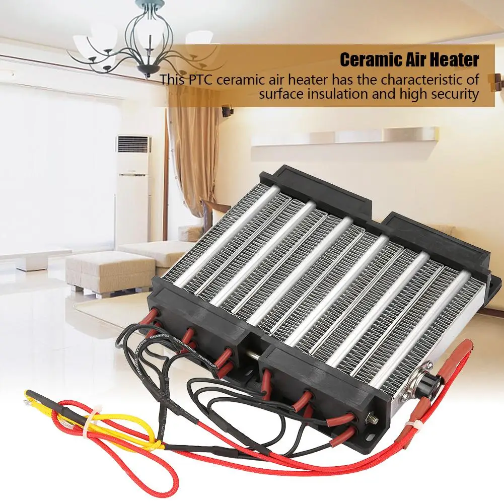 110V/220V 1500W изолированный PTC керамический воздушный нагреватель нагревательный