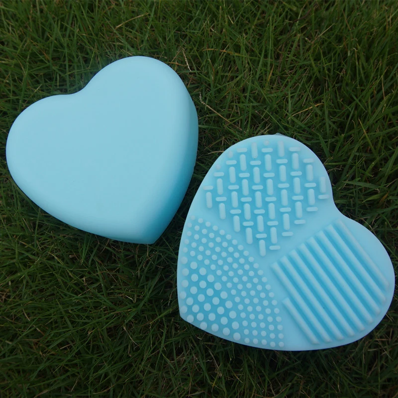 Щетка очиститель и держатель Кисть для макияжа силиконовая Салфетка скруббер