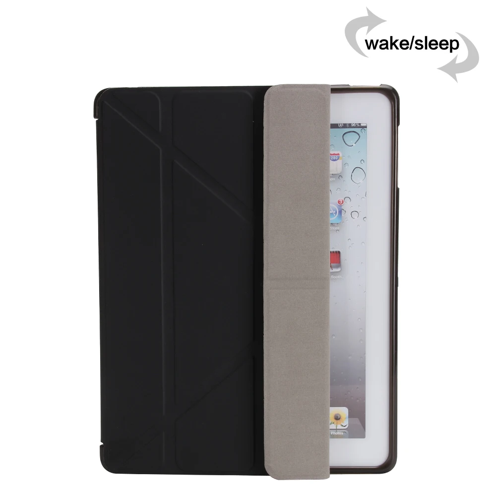 Чехол-подставка из искусственной кожи для iPad 2 3 4 Ультратонкий силиконовый