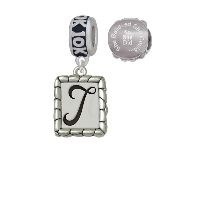 Border initial. Border initial