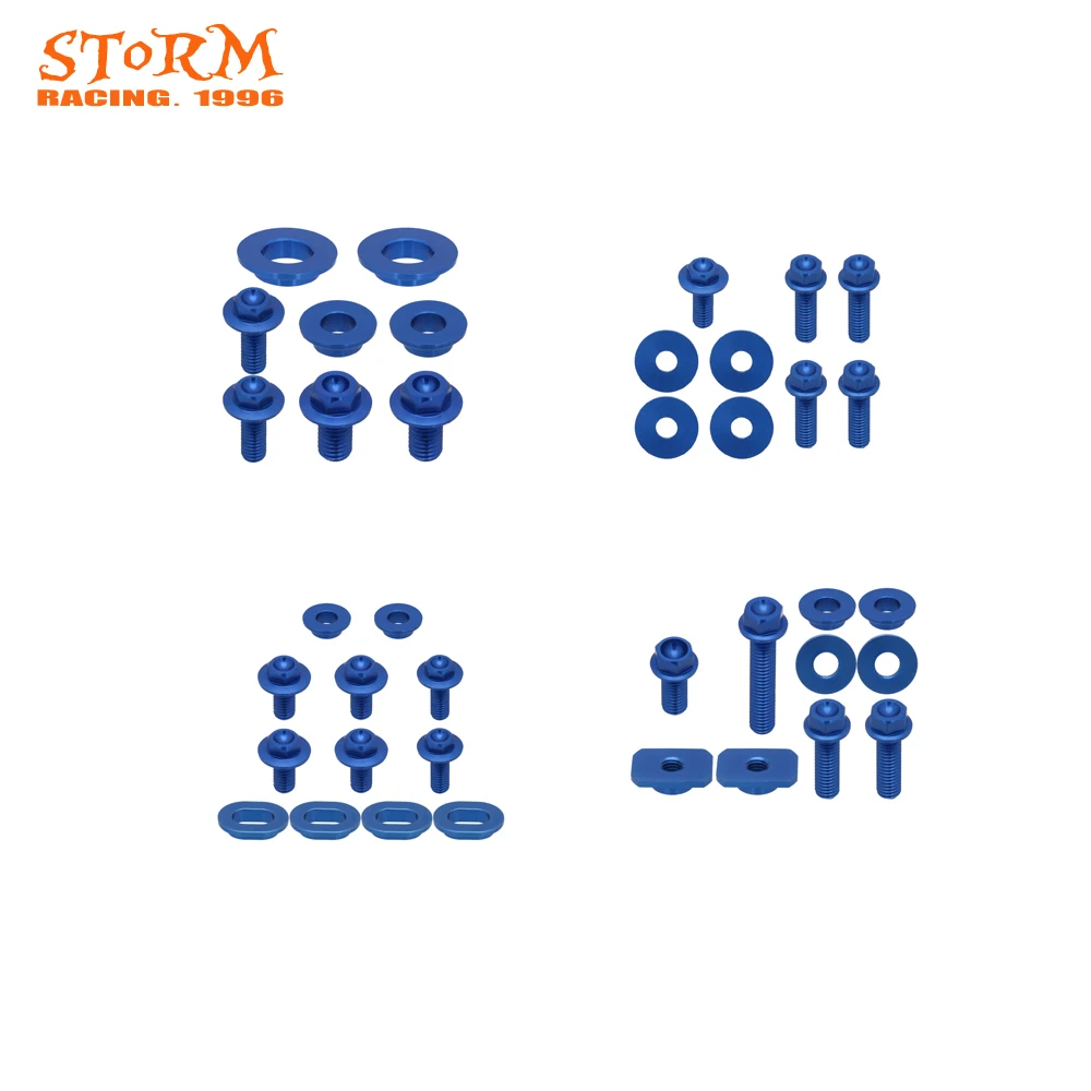 

CNC мотоциклетные синие боковые панели заднего переднего крыла радиатора Шурупы Для Yamaha YZ125 YZ250 YZ 125 250 02 03 04 05-07
