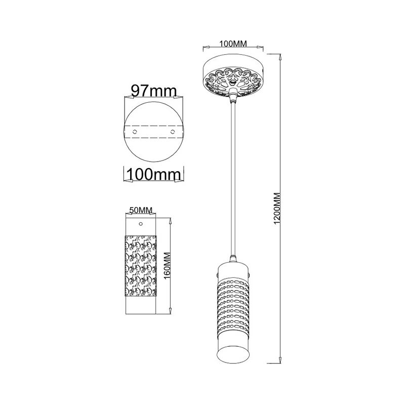 Подвес J-LIGHT KLEIO 1283/1P белый | Лампы и освещение