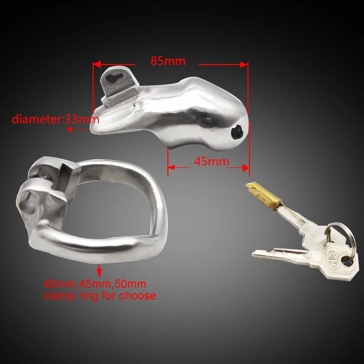 COUPER Stainless Steel Male Chastity Device Cock Cage Virginity Lock Penis Ring Belt Adult Game CPA256 | Красота и здоровье