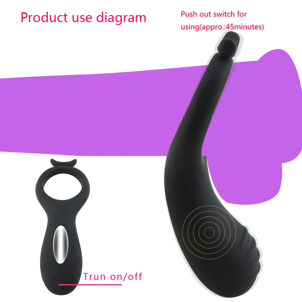 Кольцо для пениса вибратор задержки преждевременной эякуляции силиконовые