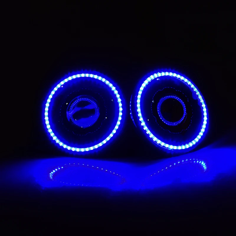 Headlight Assembly for Jeep Wrangler LED Halo DRL withe daytime running light or blue | Автомобили и мотоциклы