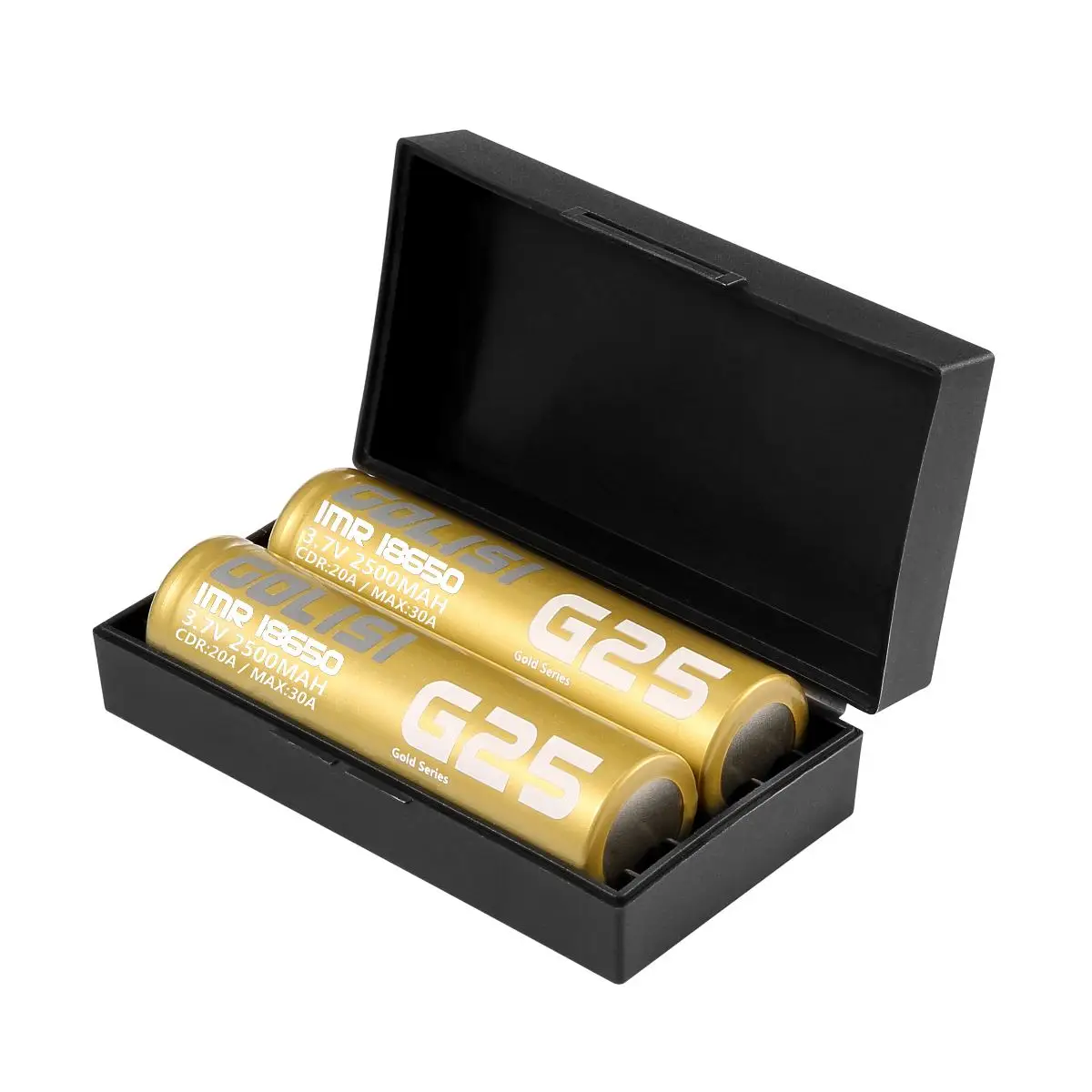 2 шт. GOLISI G25 2500 мАч 3 7 в 20A CDR мощный IMR 18650 литий ионный E CIG аккумуляторная батарея с