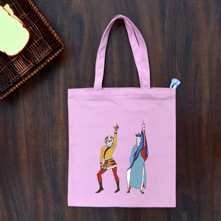 Холщовые сумки на плечо с принтом из мультфильма молнии новинка 2019 модные