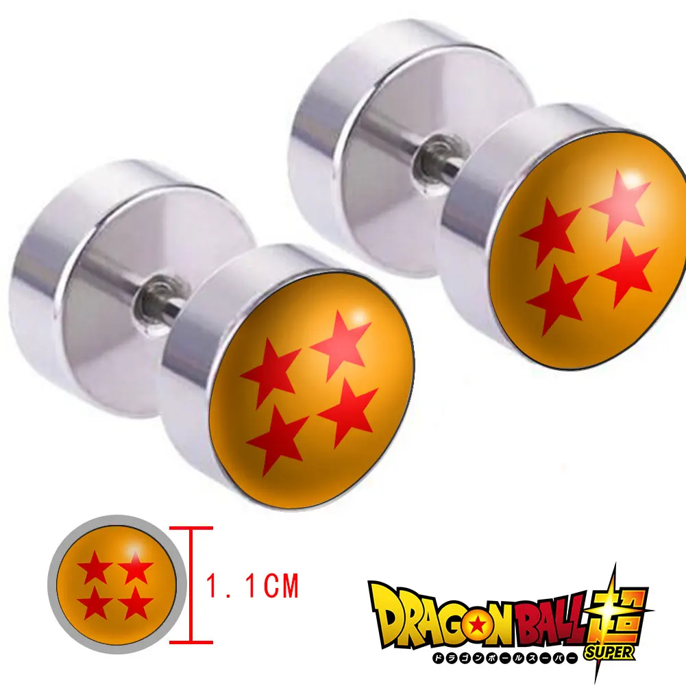 Suncomics аниме Dragon Ball модные уличные универальные серьги шпильки креативные