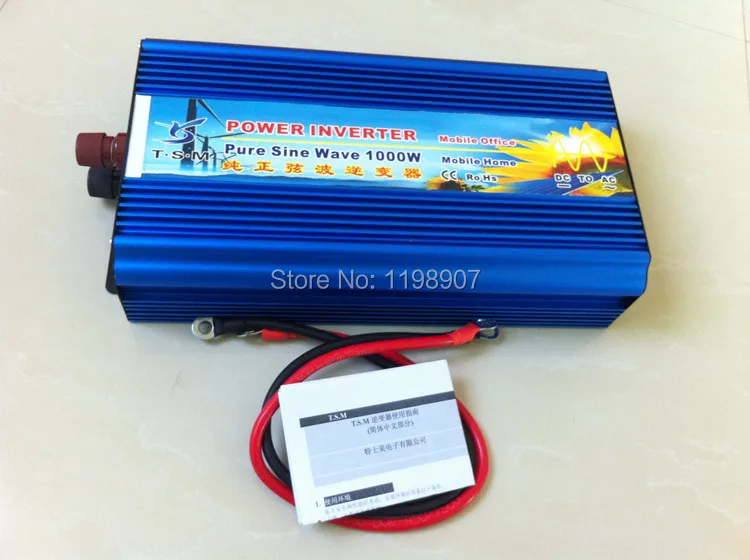 Решетки DC12v/24v/48v к AC120v/220v 1000w Чистая синусоида Инвертор/солнечный