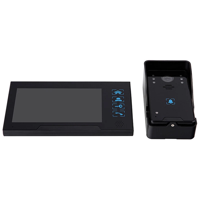 7-дюймовый домашний дверной звонок домофон разблокировка ночного видения