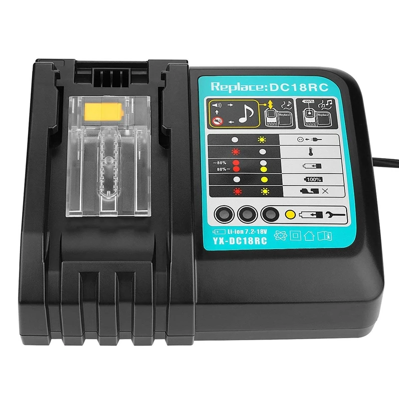 Новое литий ионное зарядное устройство 3A зарядный ток для Makita 14 4 в 18 Bl1830 Bl1430 Dc18Rc