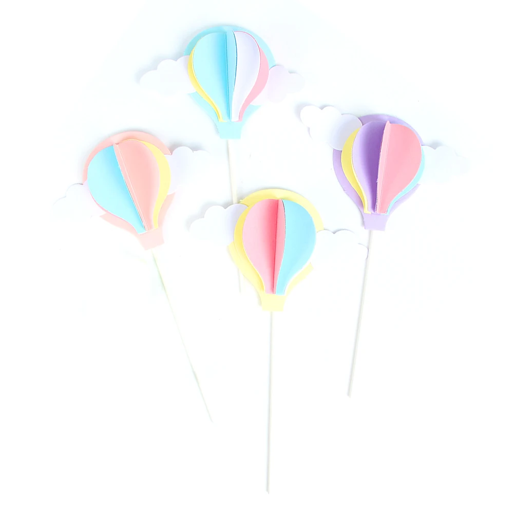Горячий воздух воздушный шар торт Топпер 4 шт свадьба день рождения кекс выбрать