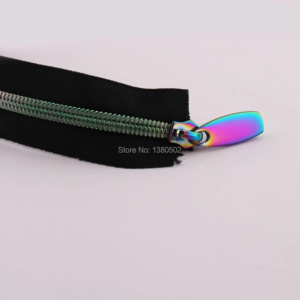 5Yards rainbow Color Nylon Teeth Zippers with Zipper puller Slider Sewing accessories for Garment Bag | Дом и сад