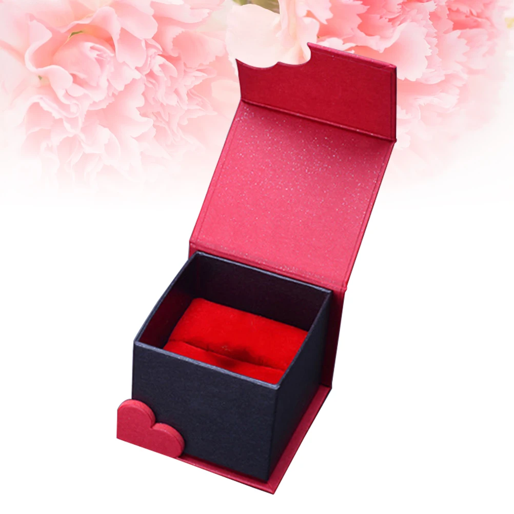 1 шт. шкатулка для драгоценностей кольцо коробка упаковка ювелирных украшений ко