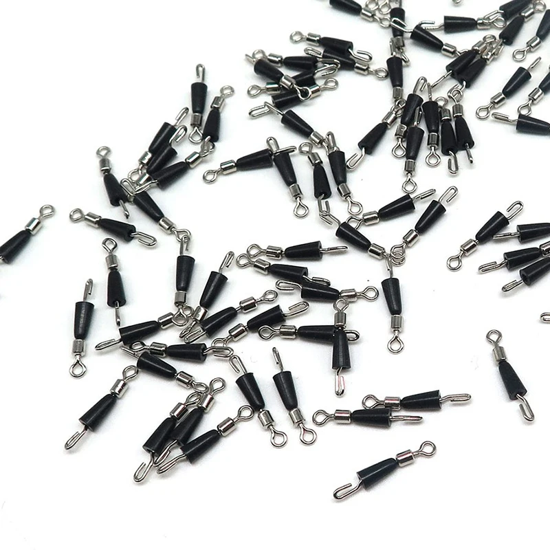 BMDT 50pcs Рыбалка шаришариковый Вертлюг твердые кольца рыболовный разъем