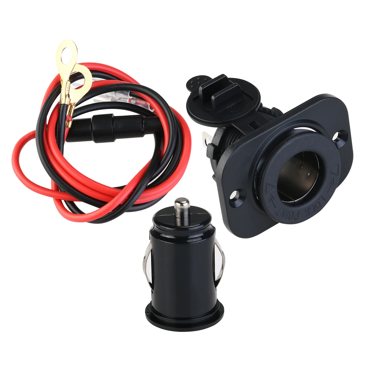 TINKSKY 12 V автомобильный мотоцикл двойной USB адаптер прикуривателя гнездо разъема