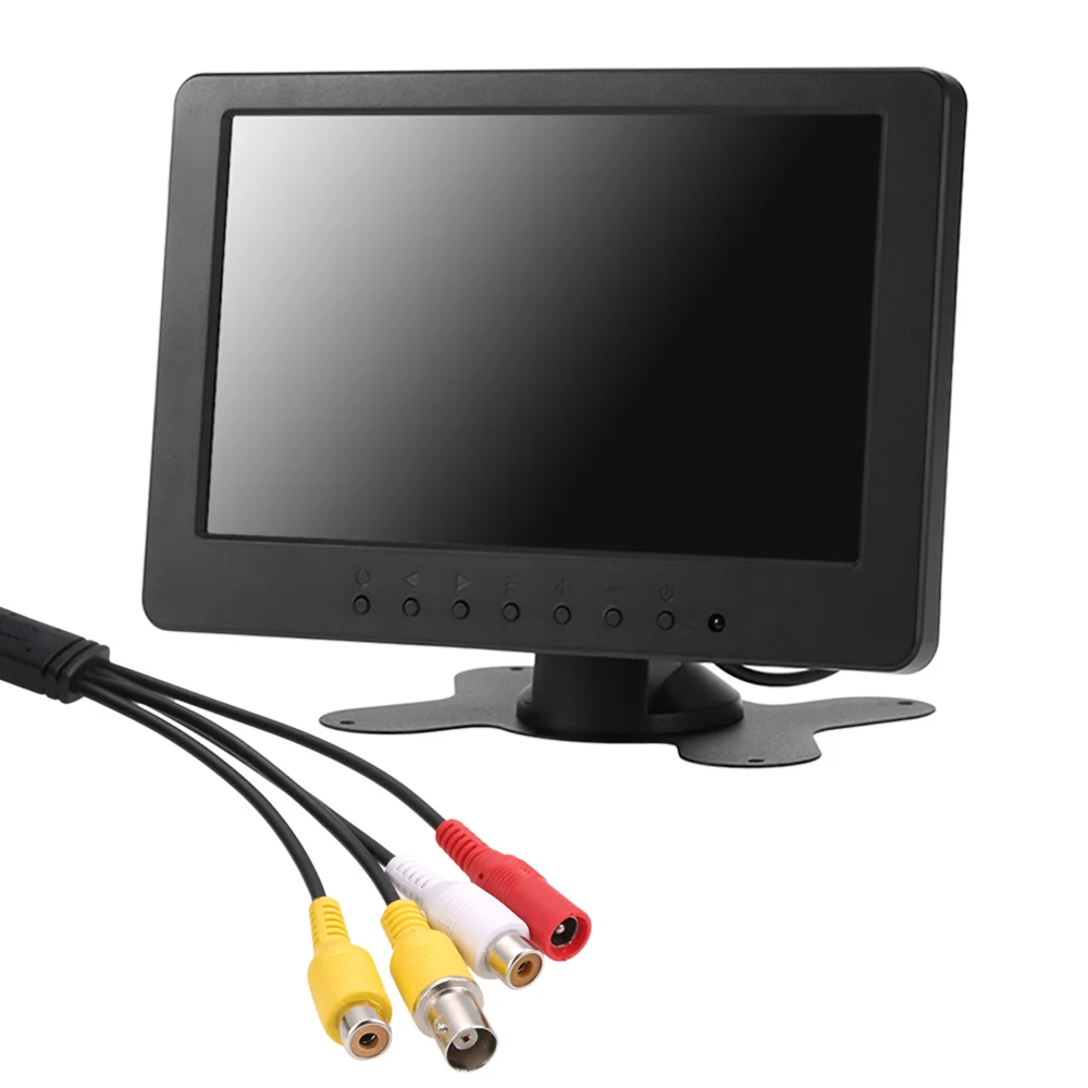 Экран монитора S701 7 дюймов TFT LCD 16:9 1024*600 монитор дисплей BNC AV видео аудио для ПК