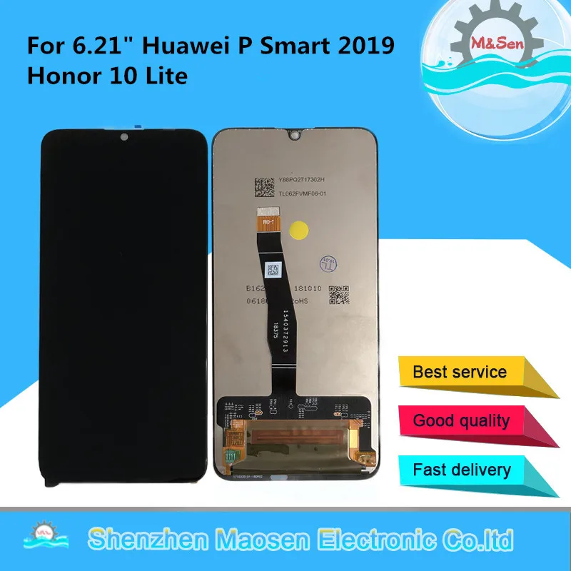 6 21 "оригинальный М & Sen для Huawei P Smart 2019 Honor 10 Lite RNE L21 L23 ЖК дисплей экран +