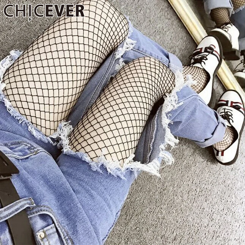 Chicever Для женщин Grils Mesh Колготки для новорождённых Чулки колготки в сетку женские