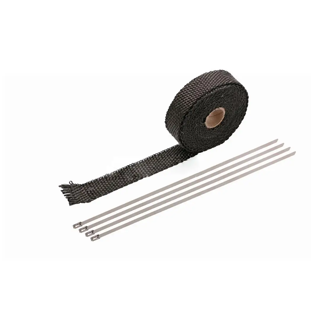 General Car Motorcycle Heat Exhaust Wrap Roll with Stainless For cars motorcycle etc Ties Steel | Автомобили и мотоциклы
