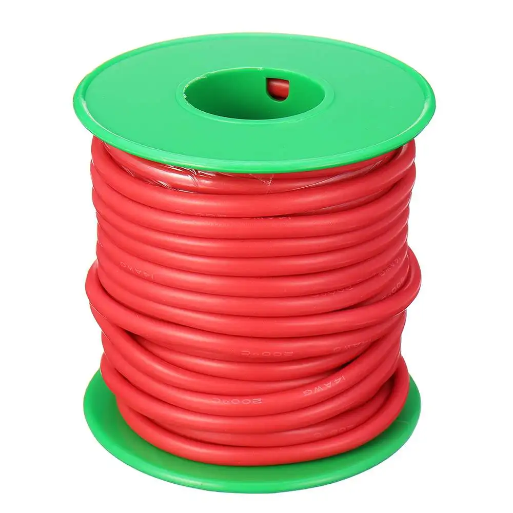 В наличии 7 м 12AWG/15 16AWG/10 14AWG термостойкий мягкий силиконовый провод высокой