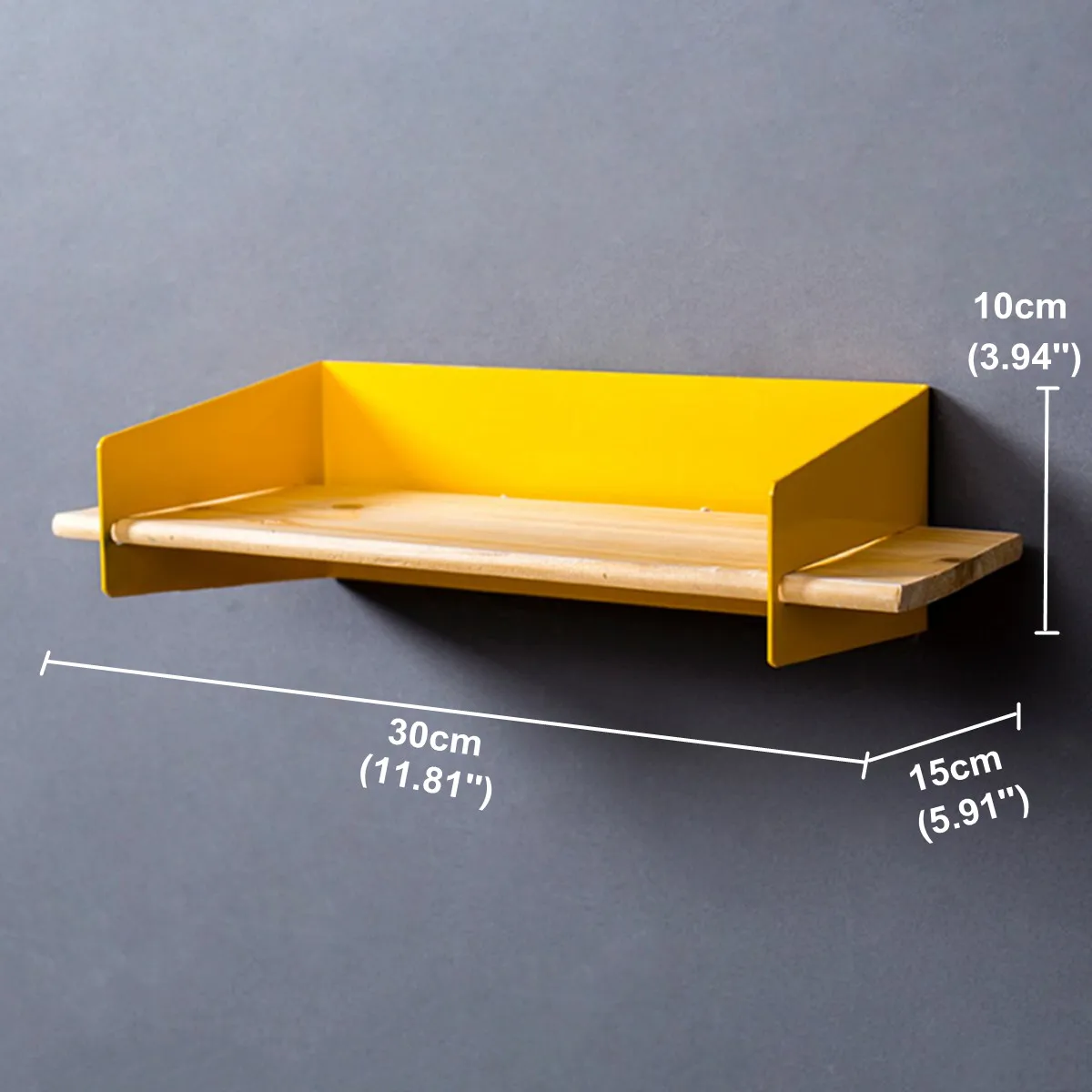 30X15X10cm деревянная настенная полка для хранения дома декоративная вешалка