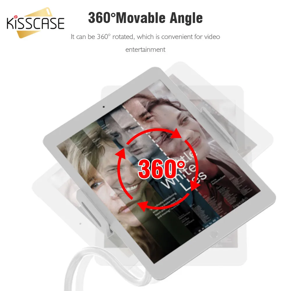KISSCASE Universal Cell Phone Holder Flexible Long Arm lazy Desktop Tablet Mount Bracket For iPhone XS X Samsung | Мобильные