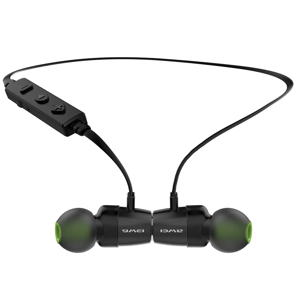 Awei WT30 магнитные Спортивные Bluetooth беспроводные наушники в ухо Поддержка