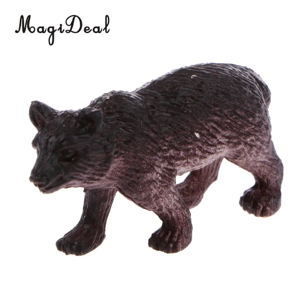 

MagiDeal 12Pcs/Pack Plastic Wild Wildlife Animal Action Figures Simulation Office Desk Decoration for Kids Children Toys Gift