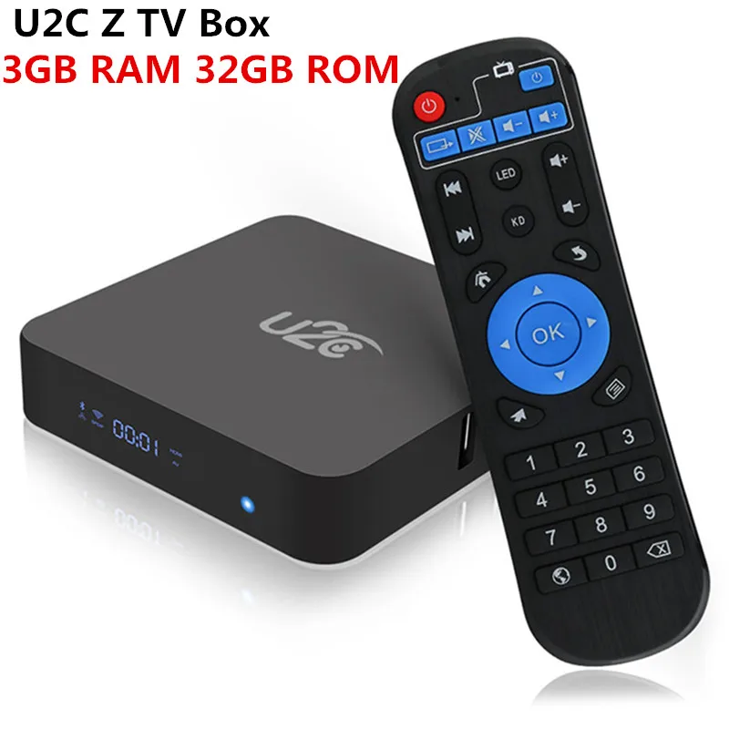 U2C Z Супер Smart ТВ Box Bluetooth 4 1 Android 7 Amlogic S912 Восьмиядерный 3g 32 г K HD медиаплеер 2 5 Wi Fi