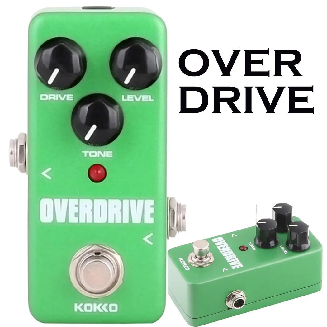 Kokko FOD3 портативный Overdrive электрогитары DC адаптер педаль эффектов квадратный