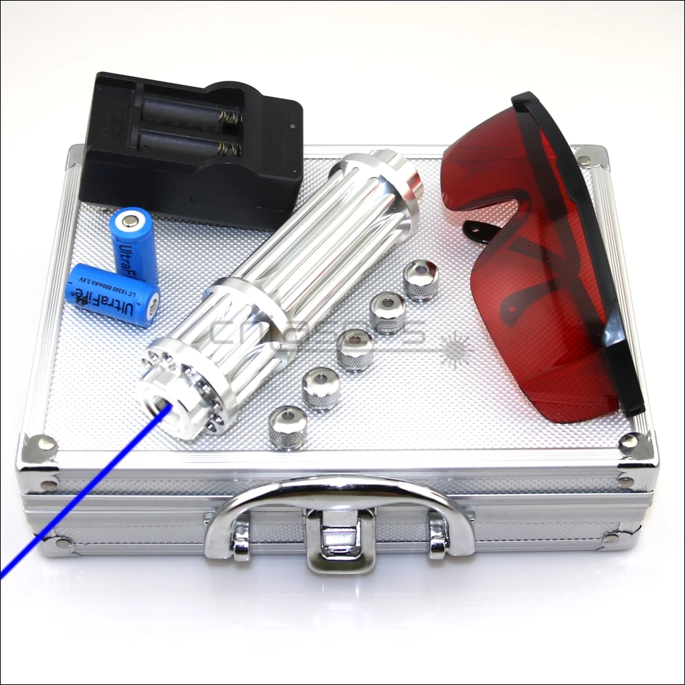 

CNILasers BX3 Adjustable Focus 450nm BURNING Blue Laser Pointer Lazer Torch Pen Cigarette Lighter Camping Signal Lamp Hunting