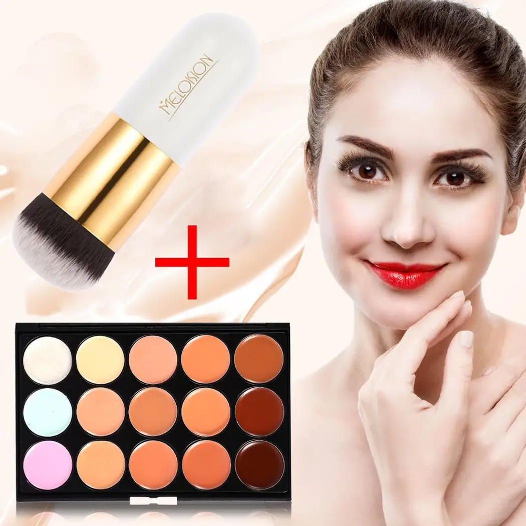 Professional 15 цветов Макияж Палитра корректор дома путешествия и т. д. крем набор