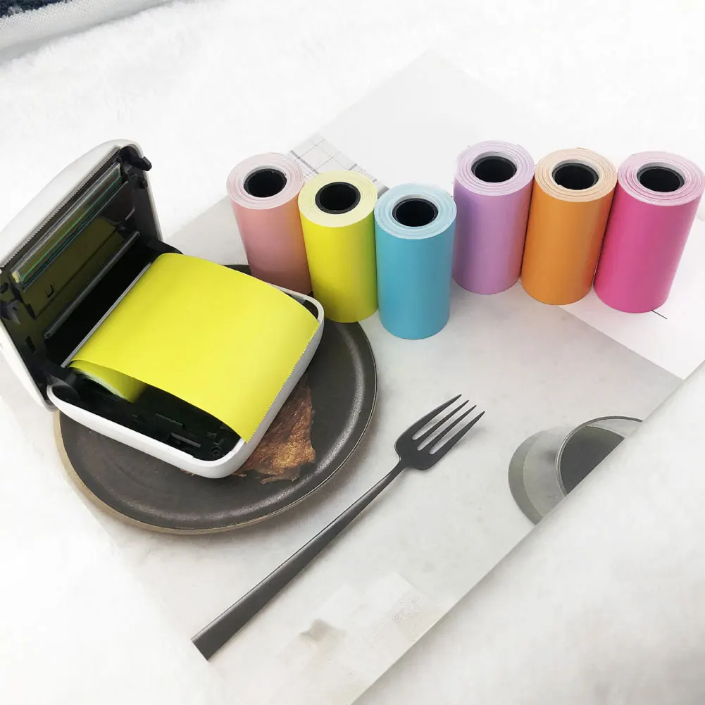 PAPERANG Color 57x30 мм Самоклеющаяся термоклеевая бумага для печати бумажных