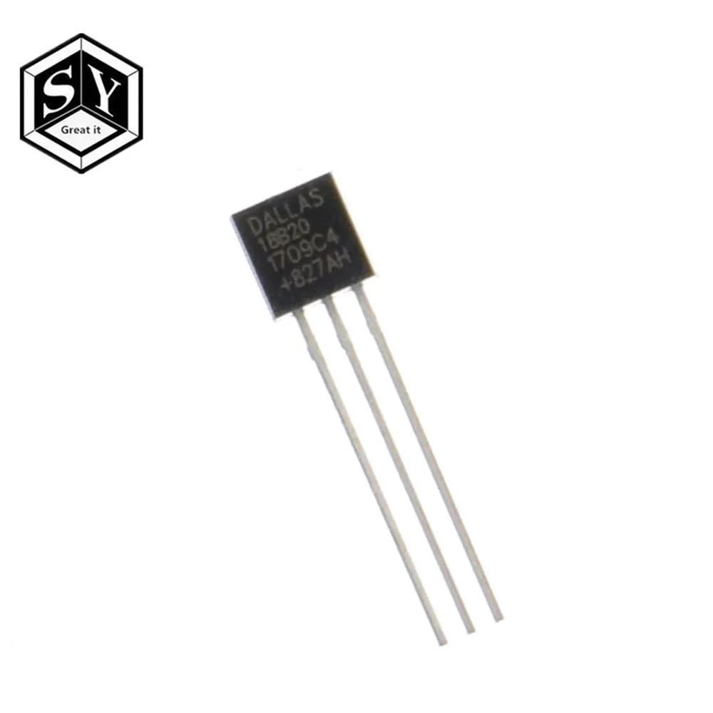 GREAT IT 10 шт./лот датчик электронный чип DS18B20 TO 92 18B20 чипы температуры IC 18b20 diy